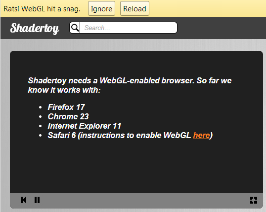 WebGL Fail