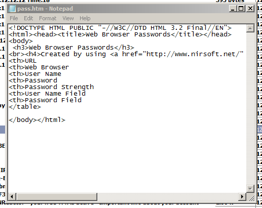 email attachment showing pwd